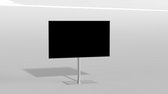 TV vloerstatief SQUARE 100 Design Tv standaard Geborsteld RVS 32-65”