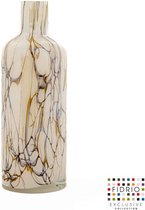 Design vaas Luciano - Fidrio LIGHTENING - glas, mondgeblazen bloemenvaas - hoogte 35 cm