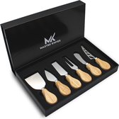 Master Knives - Set de couteaux à fromage - pour tous types de fromages - 6 pièces de bois