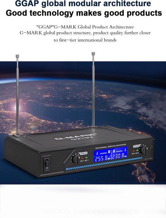 Draadloze Microfoon Set Karaoke 2 Microfoons Draadloos bol