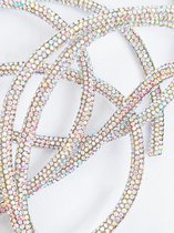 BamBella ® Strass ketting - Touw - lint 50 cm steentjes naaien knutselen versieren glitter