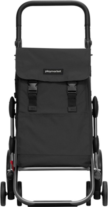 Playmarket Go Lite Einkaufstrolley mit 4 Rädern, mit Kühltasche, Grün