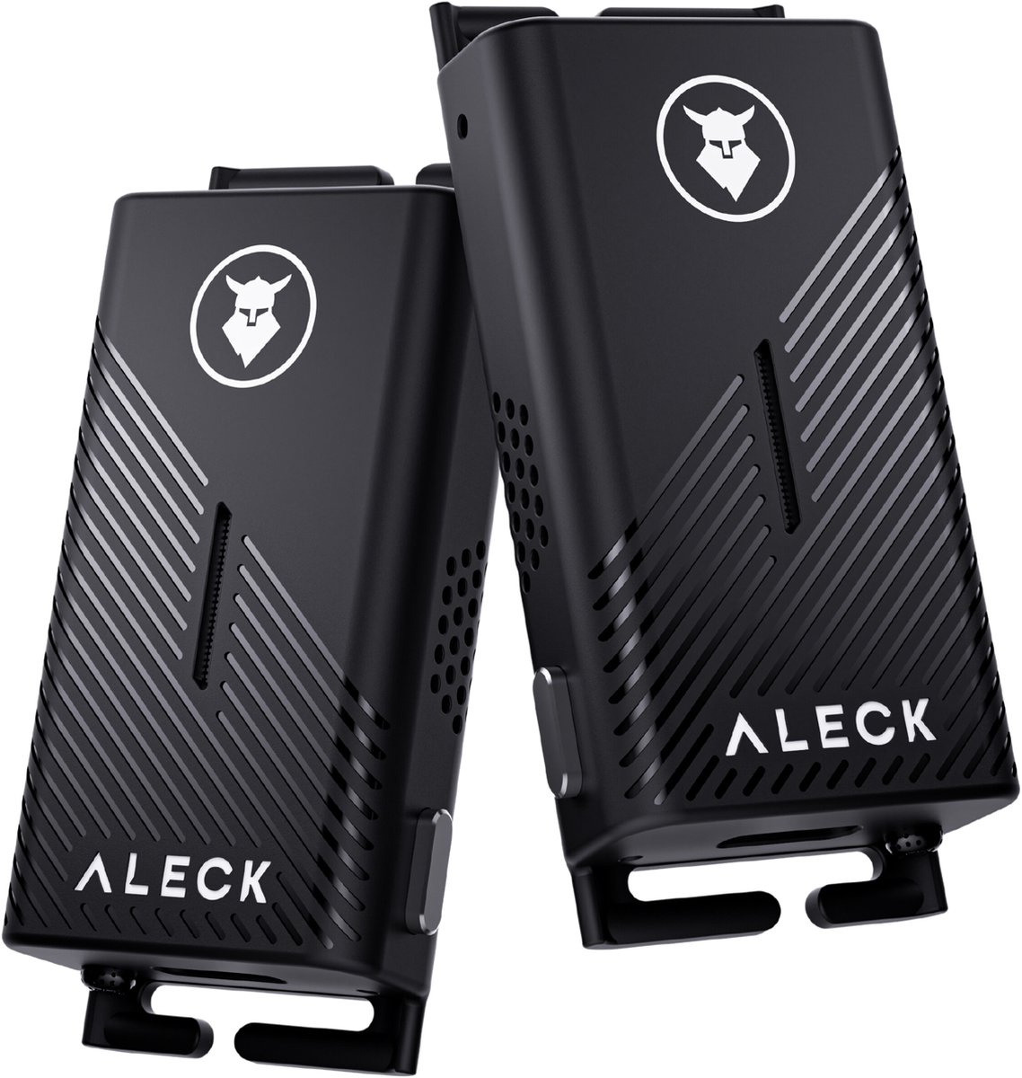 Aleck Punks draadloze helmaudio en communicatie - 2 stuks Zwart | near-ear | open-ear | sporthoofdtelefoon | walkie talkie | cycling | fietsen | audio | bluetooth | speaker