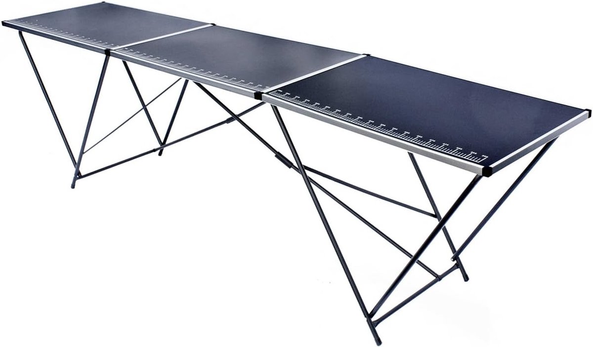 Opvouwbare multifunctionele tafel campingtafel klaptafel markttafel in hoogte verstelbaar behang tafel bijzettafel voor kamperen in de tuin voor festivals markten en meer