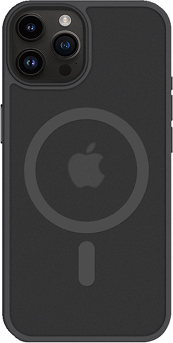 Jumada's iPhone PRO15 Hoesje - Mat Zwart - Geschikt voor MagSafe - 6,1 inch"