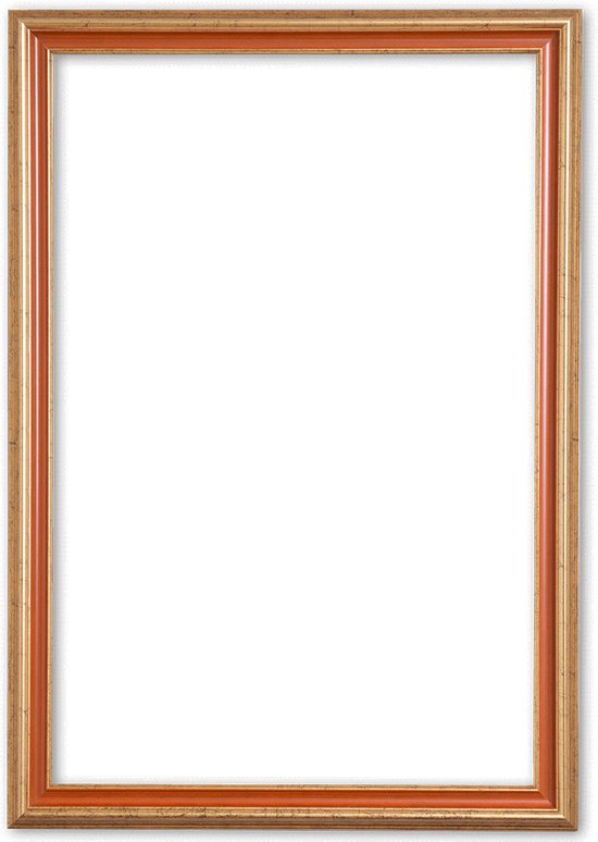 Klassieke Lijst 60x90 cm Goud Oranje - Abby