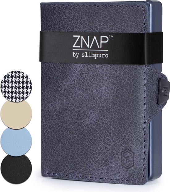 ZNAP Slim Wallet 12 pasjes muntvak 8,9 x 1,8 x 6,3 cm (BxHxD) RFID bescherming