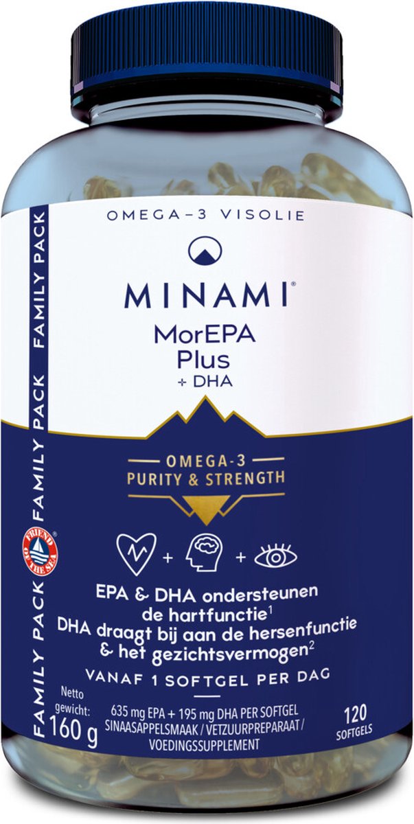 Goedkoopste Minami MorEPA plus 120 Softgels