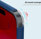 Nillkin Super Frosted Shield Apple iPhone 15 Pro Hoesje Blauw