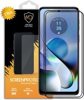 Pack de 2 Protecteurs d'écran Motorola Moto G54 - Économiseurs d' Glas trempé MobyDefend - Rebords noirs - Protecteurs d'écran - Plaques de verre Convient pour : Motorola Moto G54