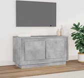 The Living Store Tv-meubel Betongrijs - 80 x 35 x 45 cm - Duurzaam materiaal