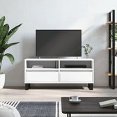 The Living Store TV-meubel - Basic - TV-meubel - 100 x 34.5 x 44.5 cm - Wit