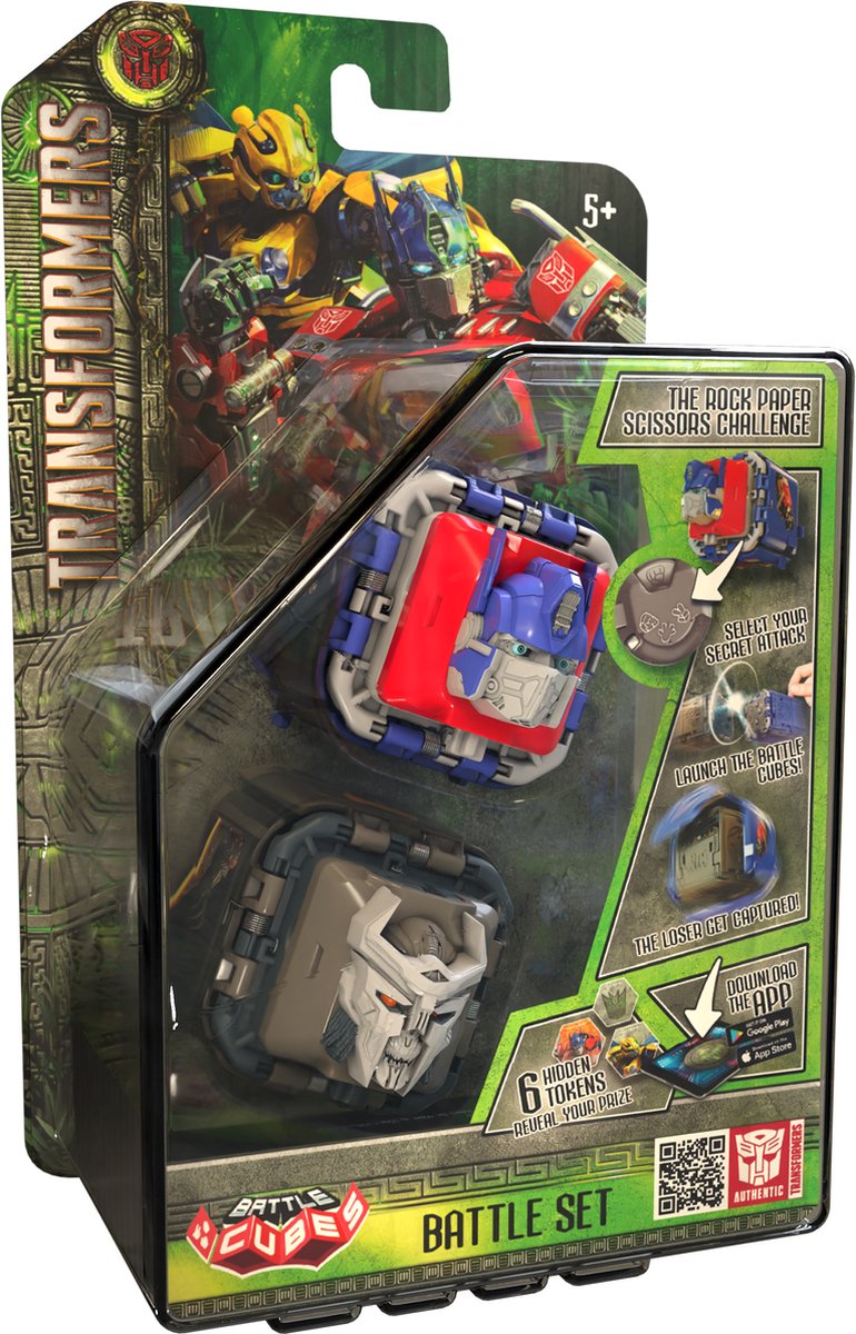 Transformers Battle Cube - Optimus Prime VS Scourge - Battle Fidget Set