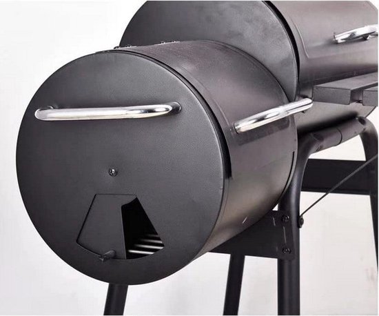 Bbq Houtskoolbarbecue Zwart Metaal 121x122x55cm