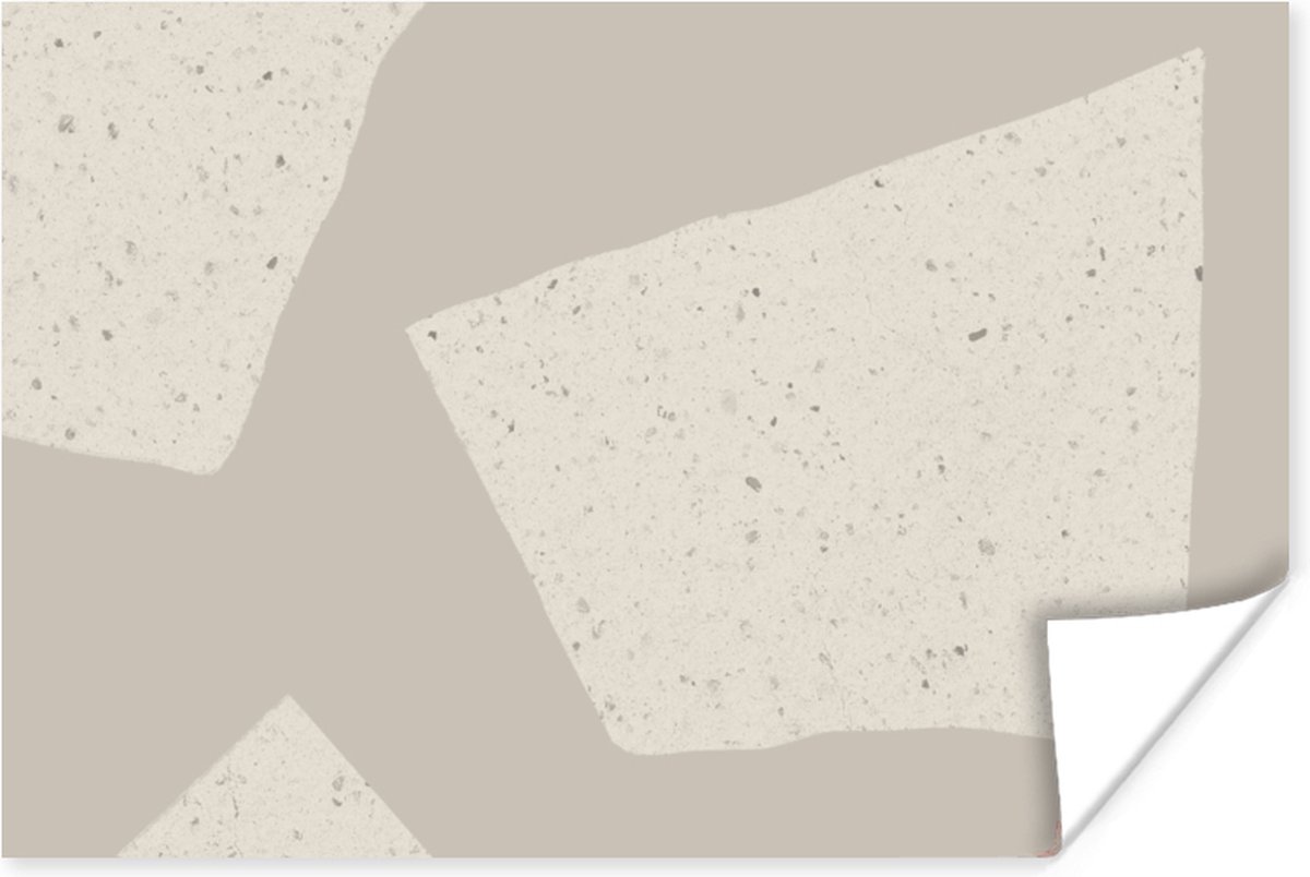 Poster Terrazzo - Abstract - Pastel - Patronen - 120x80 cm