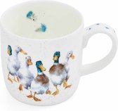 Wrendale Mok - 'Quackers' duck Mug - Royal Worcester - Beker - Theemok - Eend - Wrendale Designs