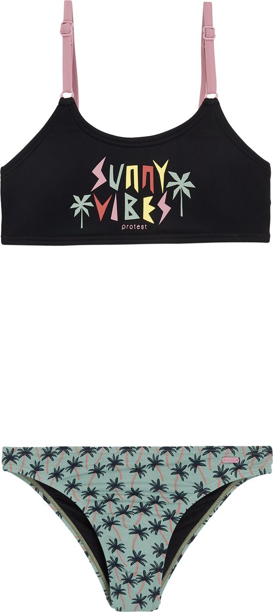 Protest Prtbee Jr – Bralette bikini set Meisjes – Kruisband top – Uitneembare vulling Groen