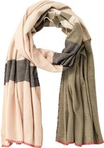 camel active Geweven sjaal met fijn streeppatroon - Maat womenswear-OS - Khaki