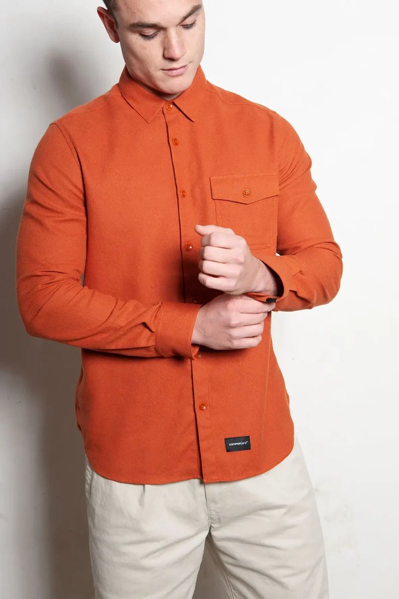 common | era - Overhemd Hinas - Burned Orange - maat XXL