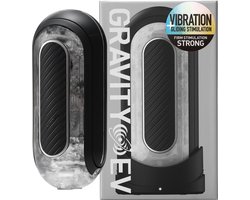 Tenga - FLIP ZERO GRAVITY EV (Electronic Vibration) BLACK - Elektrische masturbator - seksspeeltje voor mannen