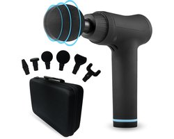 Pure Relief Massage Gun – Krachtig Draadloos Massageapparaat | 30 Vibratiestanden tot 3500 RPM | Spierherstel, Ontspanning & Sportmassage | Inclusief 6 Opzetstukken & LCD Touchscreen