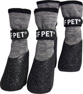 GF Pet All Terrain Boots - Hondenschoenen 4 Stuks - Antislip Pootbeschermer Sokken voor Hond - Maat XS - Houtskool