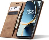 Hoesje geschikt voor OnePlus Nord CE 3 Lite - Book Case Leer Slimline Bruin