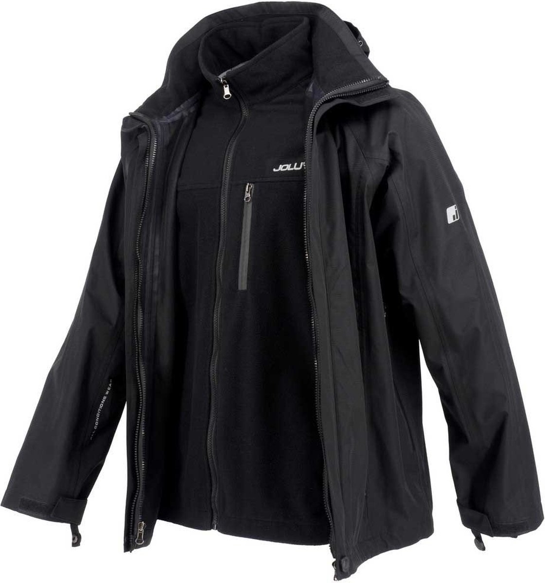 Joluvi Glen Afneembare Jas Zwart XS Man