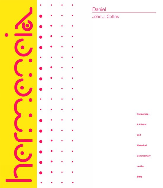 Boek "Daniel" met gele kaft en roze stippen. Tekst in Arabische letters links op de kaft.