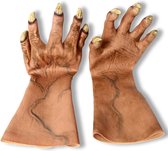 Horror Griezelhandschoen (bruin beige)