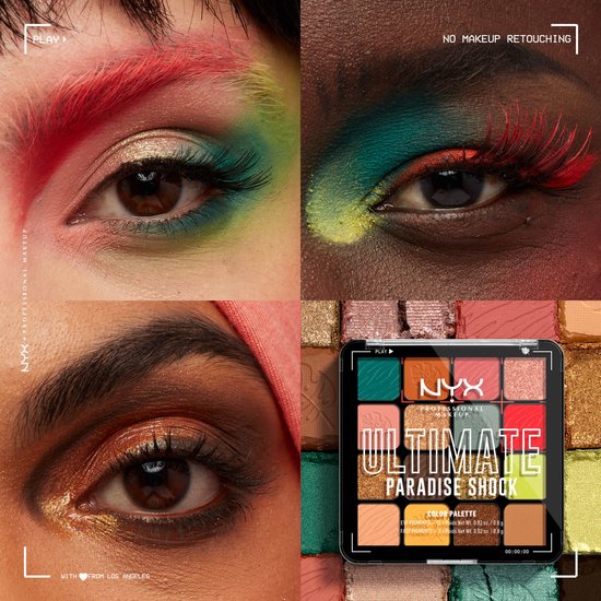 NYX Professional Makeup Ultimate Shadow Palette - Tropic Shock - Palette de  Ombre à... | bol