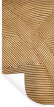 Muurstickers - Sticker Folie - Structuur - Natuur - Kunst - Rotan - 40x80 cm - Plakfolie - Muurstickers Kinderkamer - Zelfklevend Behang - Zelfklevend behangpapier - Stickerfolie
