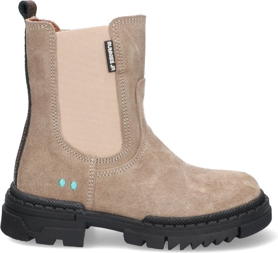 BunniesJR 223883-419 Meisjes Chelsea Boots - Beige - Suède - Ritssluiting