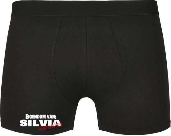 Eigendom van Silvia , Afblijven! Heren Boxershort - Relatie - Vriend - Onderbroek