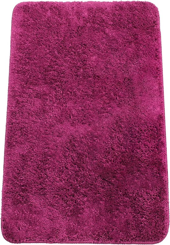 Msv Badkamerkleed/badmat Voor Op De Vloer - Zwart - 60 X 90 Cm Msv Badkamerkleed/badmat Voor Op De Vloer - Zwart - 60 X 90 Cm
