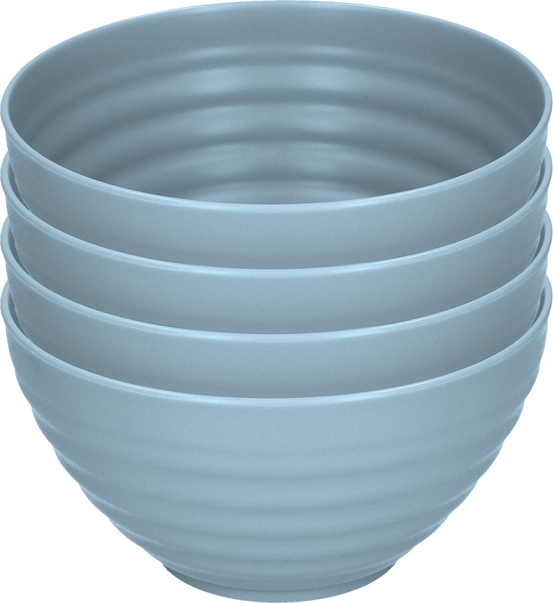 Plasticforte Schaaltjes - 4x - blauw - kunststof - 15 x 8 cm - kommen
