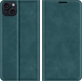 Cazy Wallet Magnetic Hoesje geschikt voor iPhone 15 - Groen