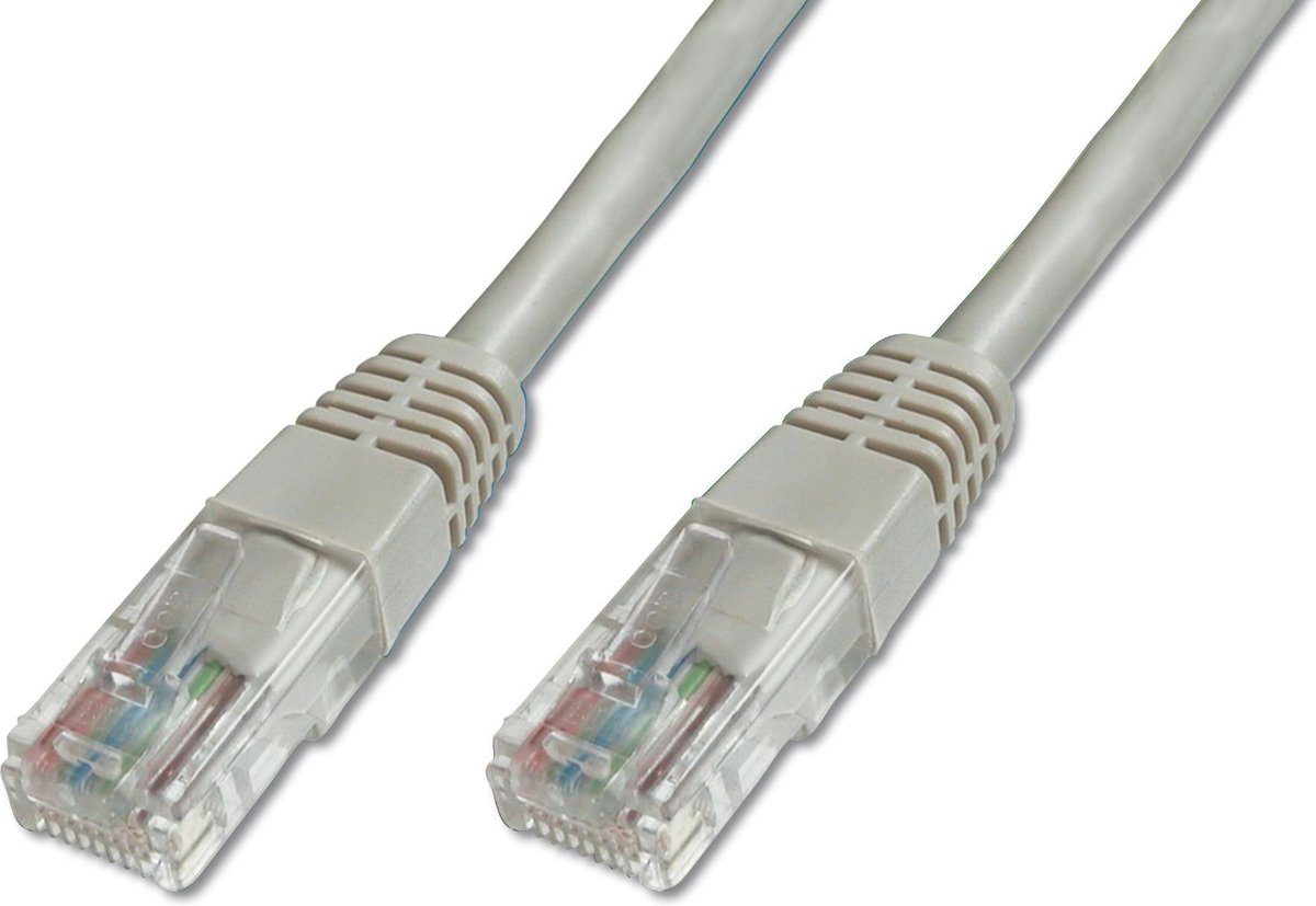 Digitus DK-1511-015 RJ45 Netwerkkabel, patchkabel CAT 5e U/UTP 1.50 m Grijs Verdraaide paren 1 stuk(s)