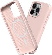 Rhinoshield Solidsuit Hoesje Geschikt voor Apple iPhone 15 Pro | Compatibel met MagSafe | Shockproof Back Cover | Blush Pink