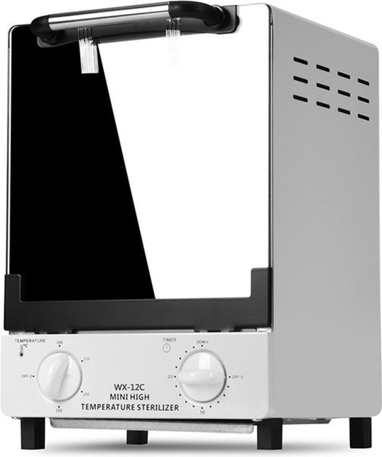 Happyment Sterilisatordoos voor Hoge Temperaturen - Draagbare Sterilisatie - Manicuresterilisator - Nagelgereedschap Droog Warmte Sanitizer 10L voor Nail Art Salon