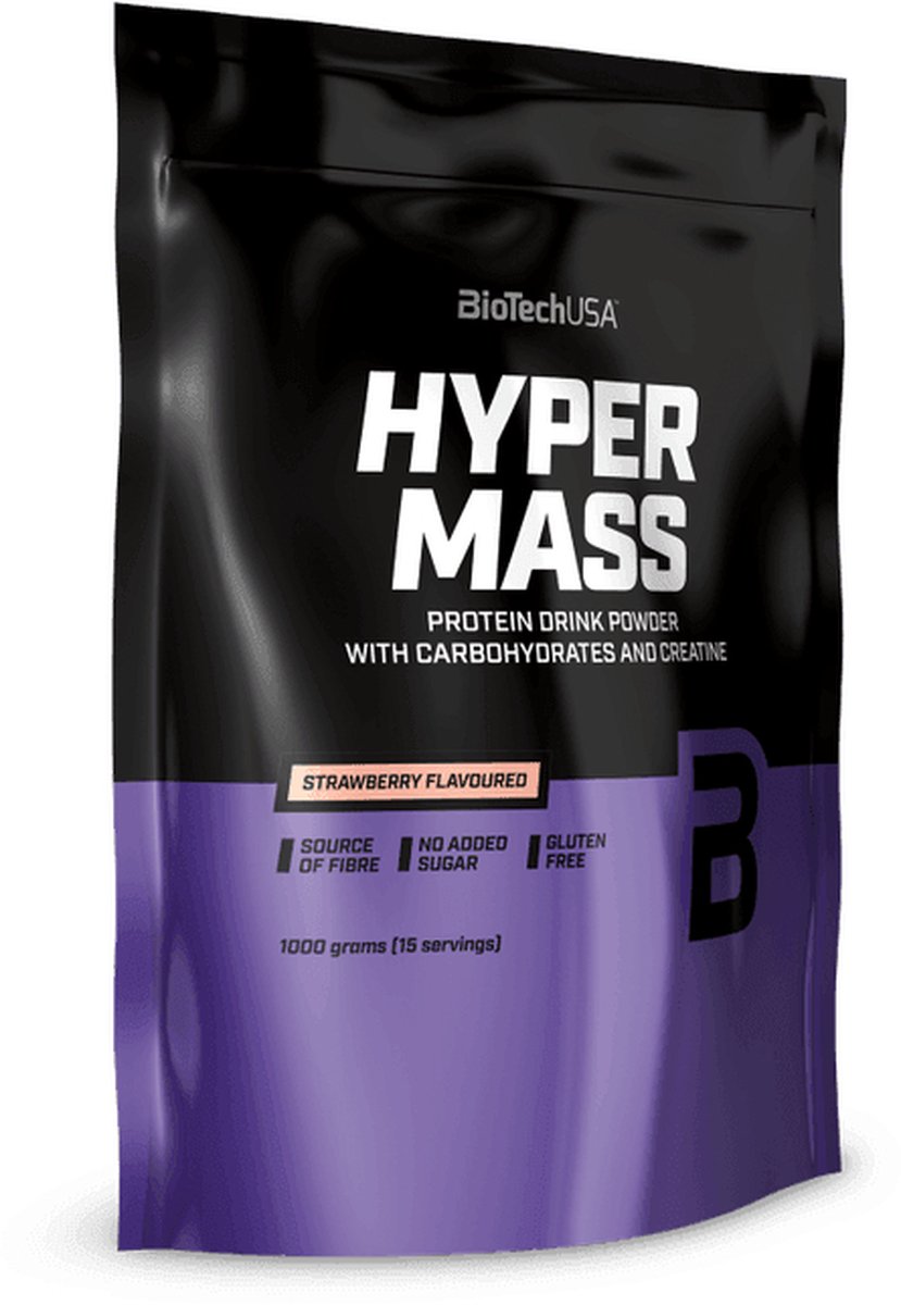 Goedkoopste Mass Gainer - Hyper Mass 1000g - BiotechUSA - - Vanille