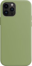 Hoesje Geschikt voor iPhone 15 Pro Hoesje Siliconen Cover Case - Hoes Geschikt voor iPhone 15 Pro Hoes Back Case - Groen