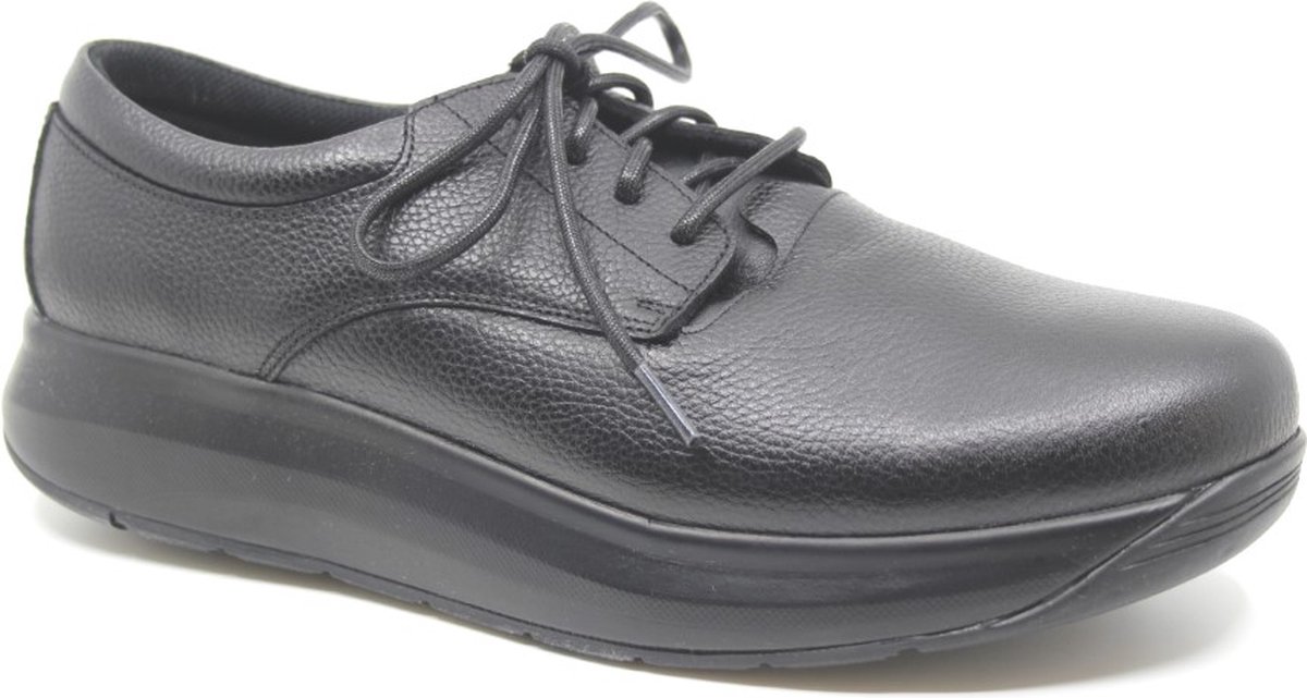 Joya, CHICAGO BLACK, JO519A, Zwarte heren veterschoenen met schokdempende PU zolen