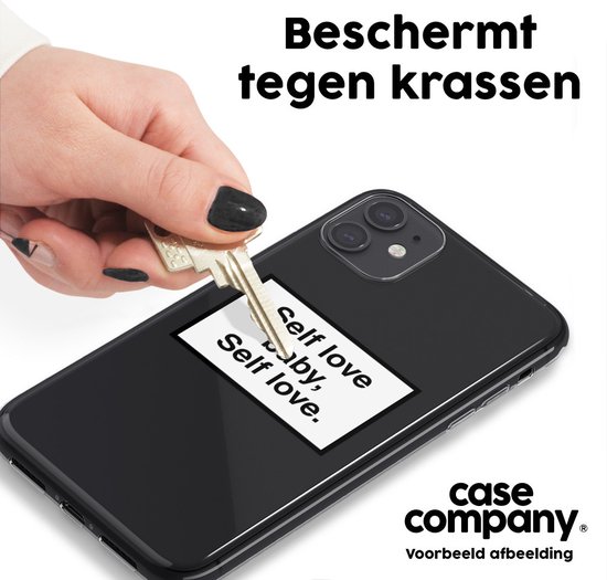 Case Company® - Coque Oppo A74 5G avec cordon - Amour de soi - Coque de téléphone avec cordon Zwart - Protection sur tous les côtés et sur le bord de l'écran