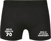 Ben ik eindelijk 70, krijg ik dit lullige boxershort Heren Boxershort - verjaardag - jarig - 70e verjaardag - feest - onderbroek - grappig