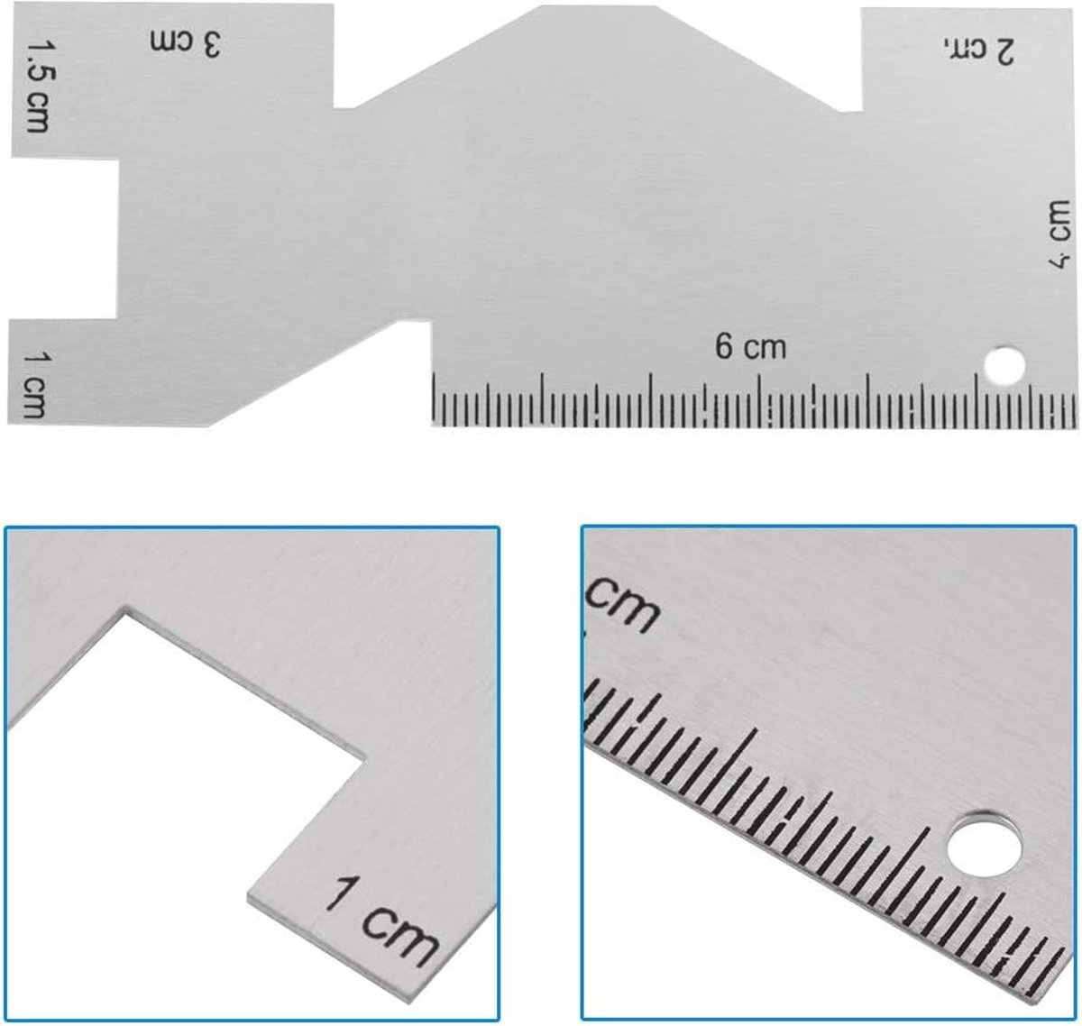 Acheter Jauge de mesure de couture de précision, règle de tailleur en métal,  modèle de règle de couture pour la maison, bricolage, Patchwork, Quilting,  accessoires artisanaux