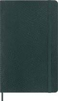 Moleskine Vegea Notitieboek Boa Large (13x21cm) Gelinieerd Zachte Kaft - Groen (Box)