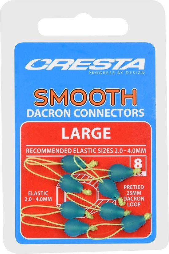Cresta Smooth Dacron Connectors (8 pcs) - Maat : Small van Cresta — afbeelding 3