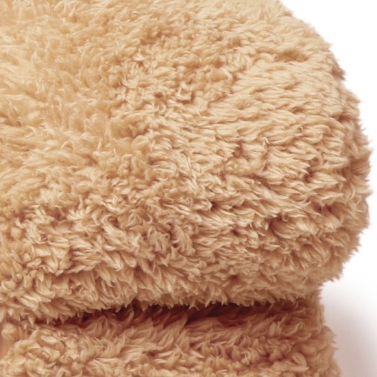 Unique Living Plaid Teddy - Polyester - Latte - 150x200 cm (BxH) - Fleece - Wasbaar