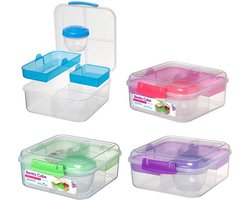 Sistema To Go Bento Cube lunchbox limegroen
